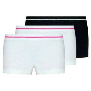 Kit com 3 Calcinhas Infantil Lobinha 18720-001 Branco-Preto