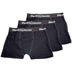Kit com 3 Cuecas Boxer Red Nose 320 Preto