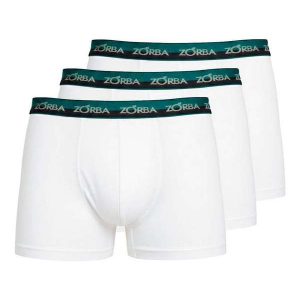 Kit com 3 Cuecas Boxer Zorba 702 Branco