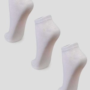 Kit com 3 Meias Cano Curto Puket 8547 3172-100-Branco