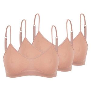 Kit com 3 Tops sem Aro e sem Bojo Trifil 4377 Macadâmia