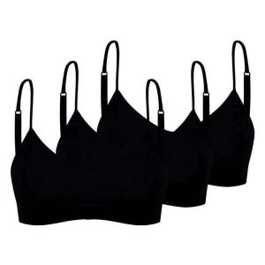 Kit com 3 Tops sem Aro e sem Bojo Trifil 4377 Preto