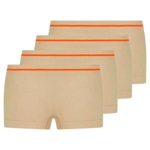 Kit com 4 Calcinhas Infantil Lobinha 18720-001 Natural-Peach