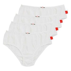 Kit com 4 Calcinhas Infantil Sanny 212830 Branco