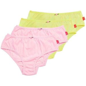 Kit com 4 Calcinhas Infantil Sanny 212830 Rosa-Bella-Amarelo-Vanilla
