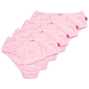 Kit com 4 Calcinhas Infantil Sanny 222962 Rosa-Bella