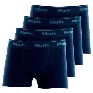 Kit com 4 Cuecas Infantil Boxer Mash 190.03 Marinho