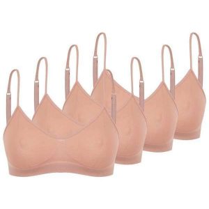 Kit com 4 Tops sem Aro e sem Bojo Trifil 4377 Macadâmia