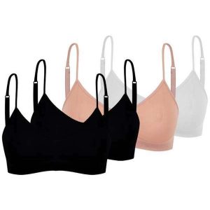 Kit com 4 Tops sem Aro e sem Bojo Trifil 4377 Preto-Macadâmia-Branco