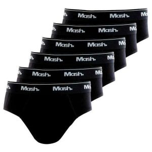 Kit com 6 Cuecas Infantil Slip Mash 193.01 Preto