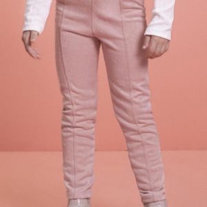 Legging Infantil em Suede Rosa