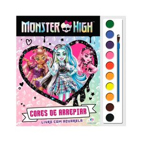 Livro Aquarela Monster High Cores de Arrepiar 1 Unidade