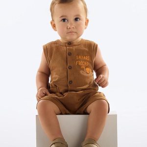 Macaquinho Bebê Menino Marrom