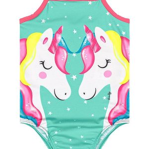 Maiô Infantil em Malha Uv Dry Rosa