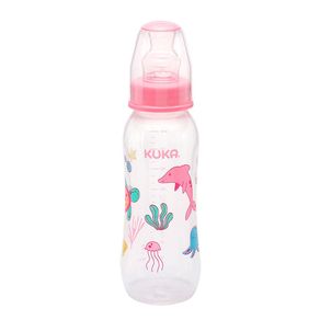 Mamadeira Kuka Natural Color Orto N°2 Rosa 250ml