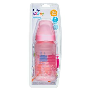 Mamadeira Lolly Big Clean Bico Ortodôntico Rosa 340ml