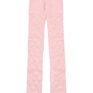 Meia Calça em Tricô Menina Rosa