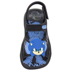 Papete Infantil Sonic Rush Grendene Kids 23353 - Preto/Azul