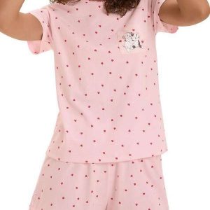 Pijama Feminino Curto Cor com Amor 2010989 Rosa