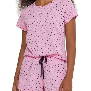 Pijama Feminino Curto Espaço Pijama 4010235 Rosa