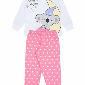 Pijama Feminino Inverno Good Night Branco