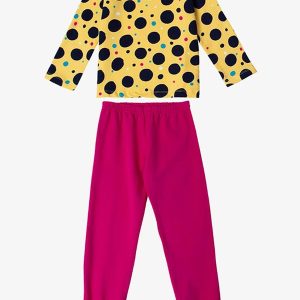 Pijama Infantil Feminino Amarelo