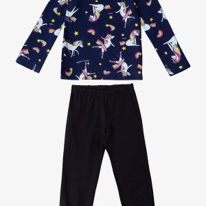 Pijama Infantil Feminino Preto