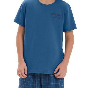 Pijama Infantil Menino Cor com Amor 2060063 Azul