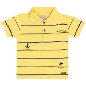 Polo Meia Malha Amarelo