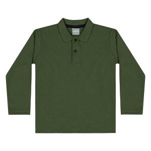 Polo em Piquet Infantil Menino Verde