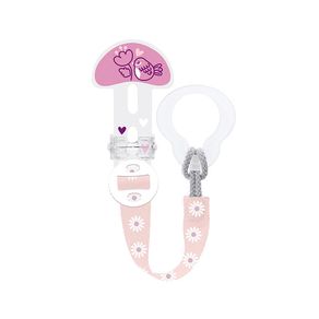 Prendedor de Chupeta Mam Clip It e Cover 0+ Meses Rosa