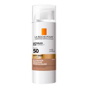 Protetor Solar Facial Anti-idade La Roche-Posay Anthelios Age Correct Gel Creme FPS50 Cor 4.0 50g