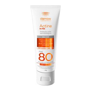 Protetor Solar Facial Darrow Actine Ultra Oil Control FPS80 Sem Cor 40g