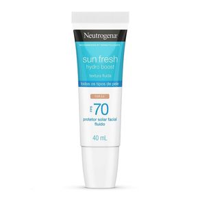 Protetor Solar Facial Neutrogena Sun Fresh Hydro Boost FPS70 Cor 2 40ml