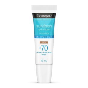 Protetor Solar Facial Neutrogena Sun Fresh Hydro Boost FPS70 Cor 3 40ml