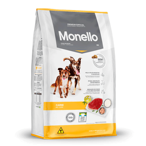 Ração Monello Cães Adultos Go Carne - 15 kg