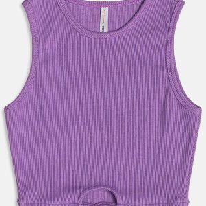 Regata Canelada Vazada Roxo