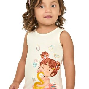 Regata Infantil Menina Glitter Bege