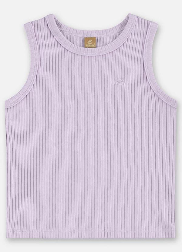 Regata Infantil Ribana Canelada Roxo