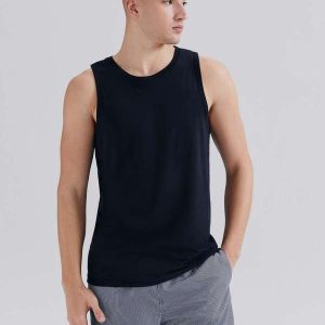 Regata Masculina em Malha Preto