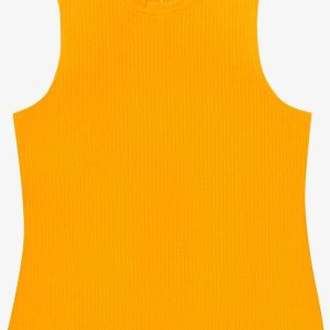 Regata Plus Size em Ribana Amarelo