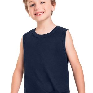 Regata em Meia Malha para Menino Azul