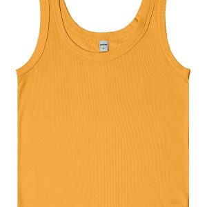 Regata em Ribana de Viscose Amarelo