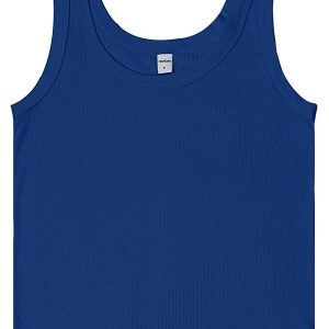 Regata em Ribana de Viscose Azul