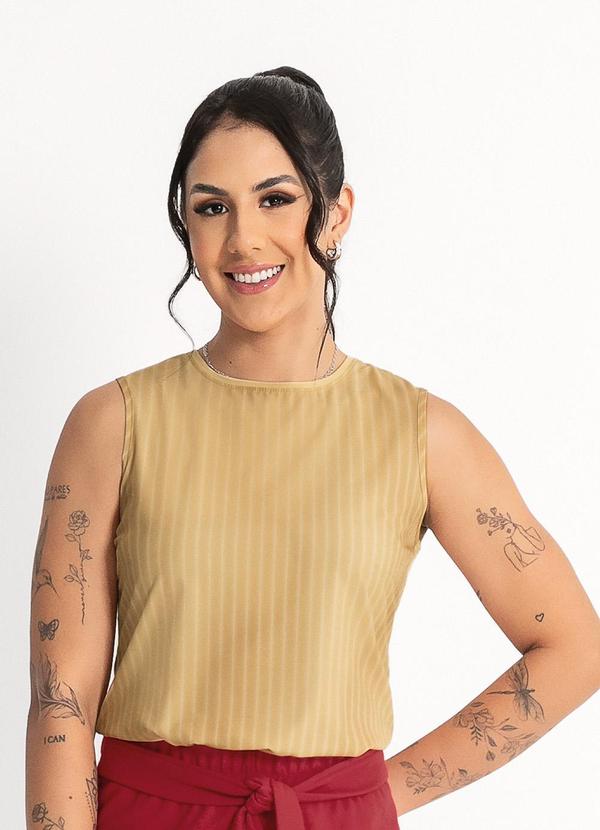 Regata em Viscose Caramelo