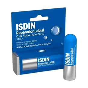 Reparador Labial Isdin Stick com Ácido Hialurônico Sem Cor 4g