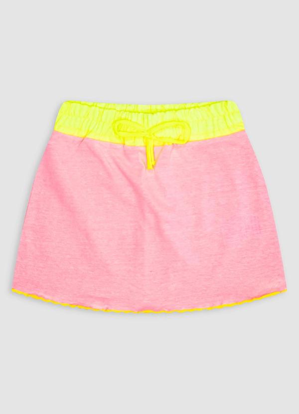 Saia Moletom Infantil Rosa