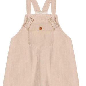 Salopete Infantil Feminina Marisol Marrom