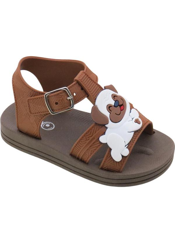 Sandália Infantil Caramelo com Fivela