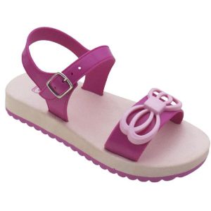 Sandália Infantil Rosa com Detalhe de Laço